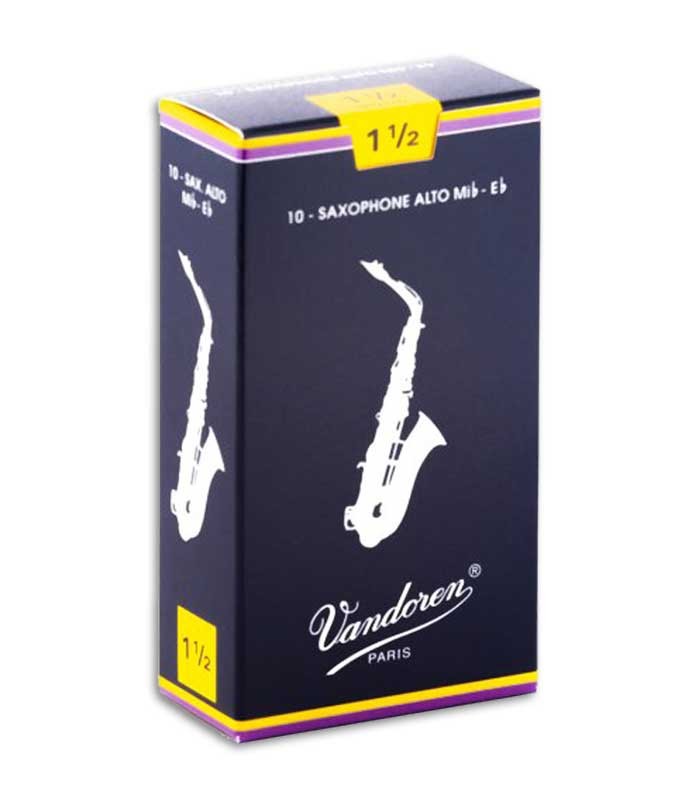 Palheta Vandoren SR2115 Saxofone Alto 1 1/2 | Salão Musical